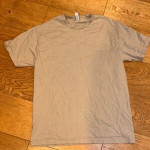 American Apparel Men's Beige Short Sleeve Tee